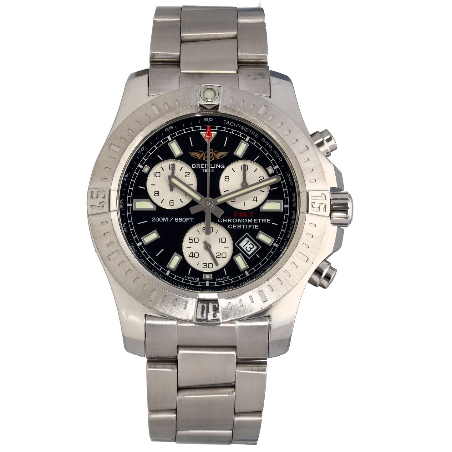 Breitling Colt Chronograph II A73388 43mm Stainless Steel Watch