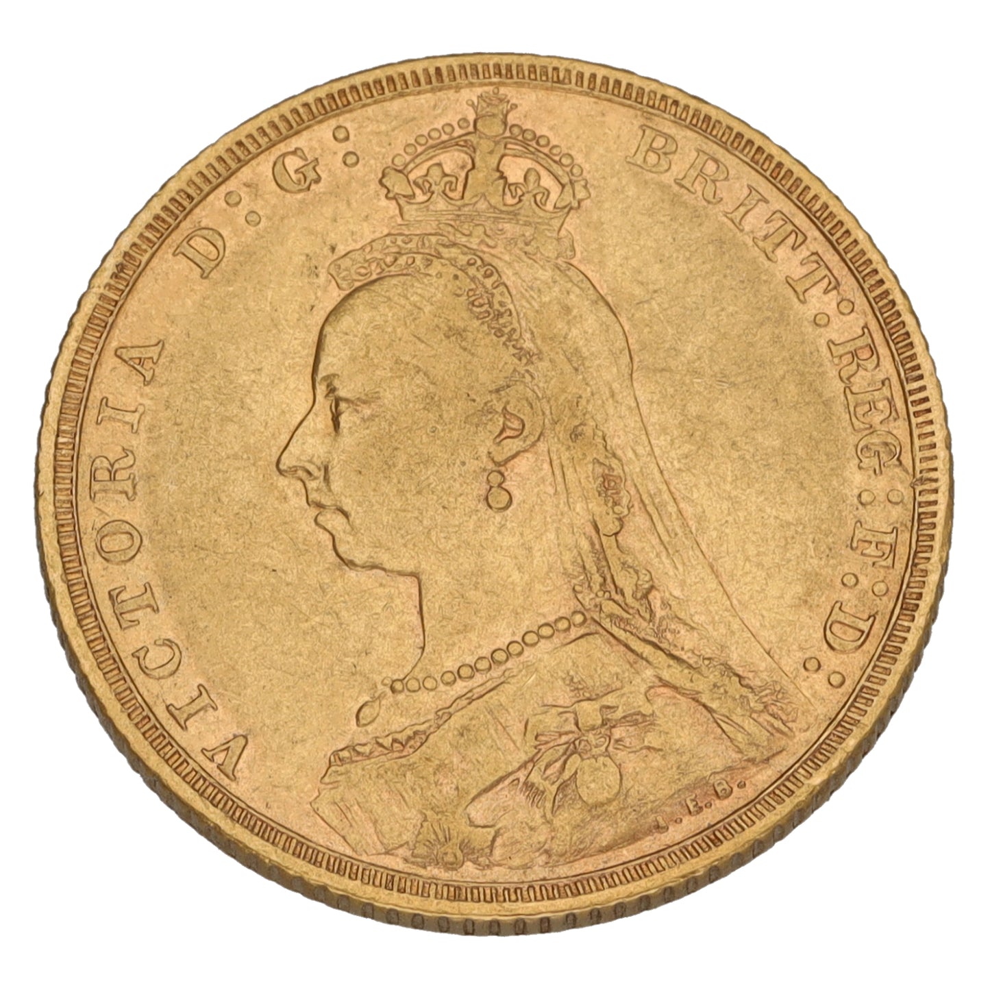 22ct Gold Queen Victoria Full Sovereign Coin 1892