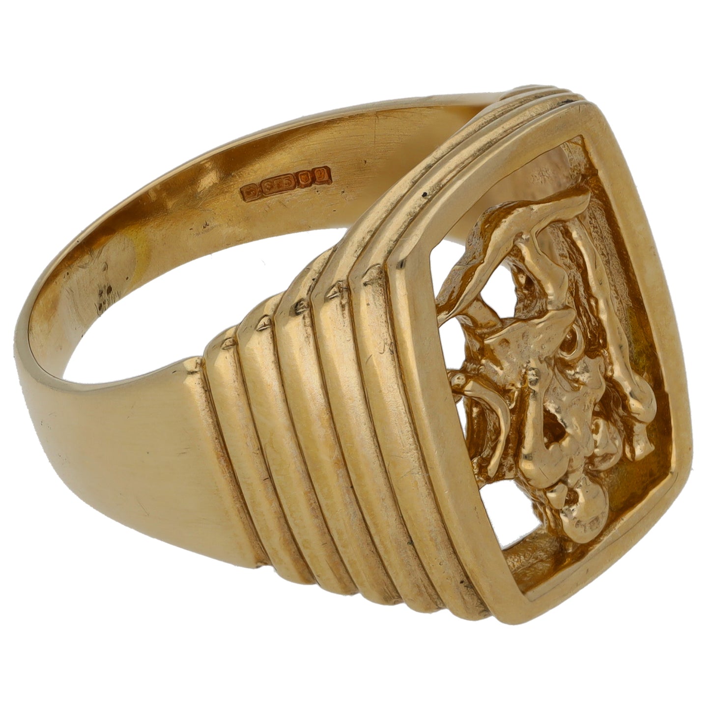 9ct Gold St Christopher Ring Size U