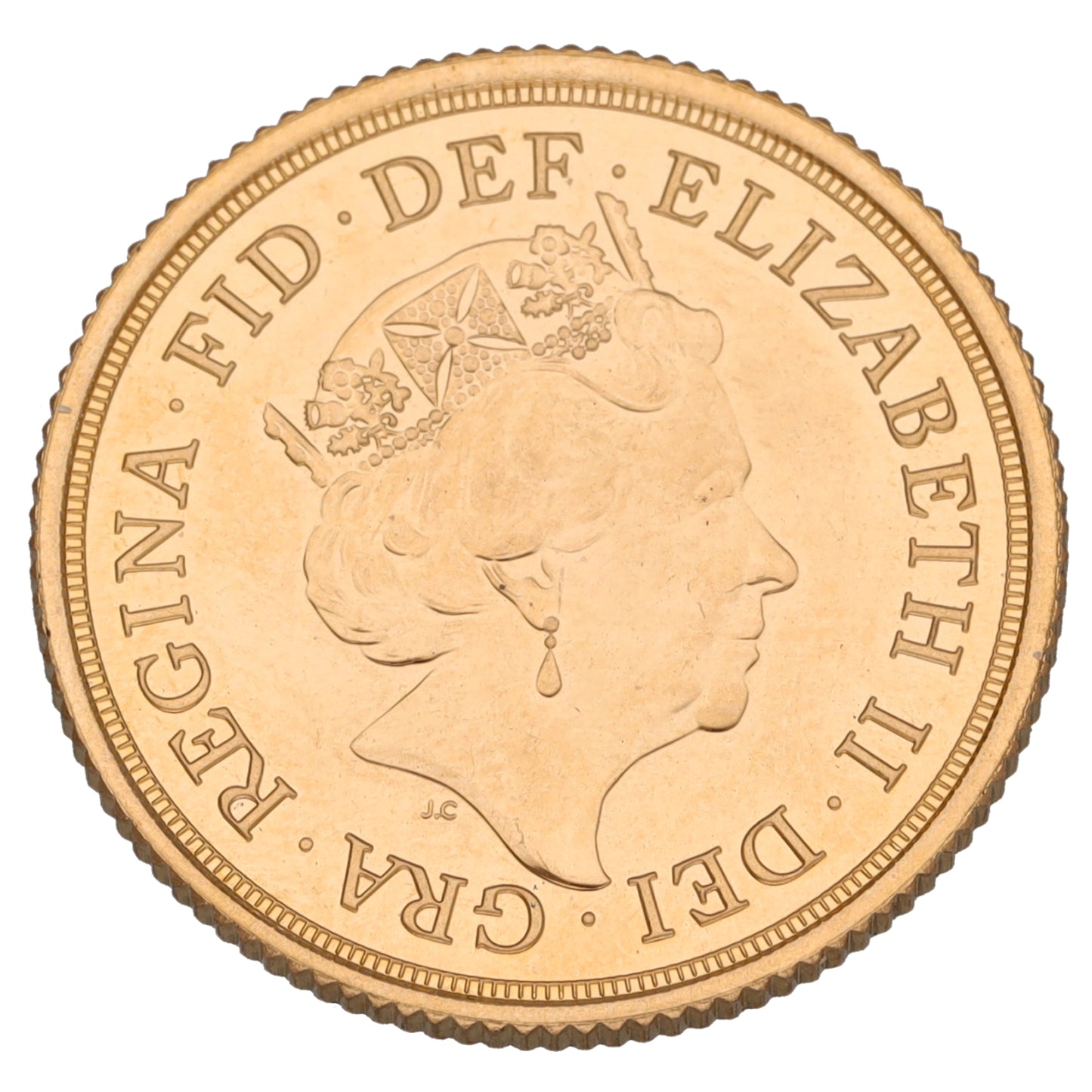 22ct Gold Queen Elizabeth II Full Sovereign Coin 2016