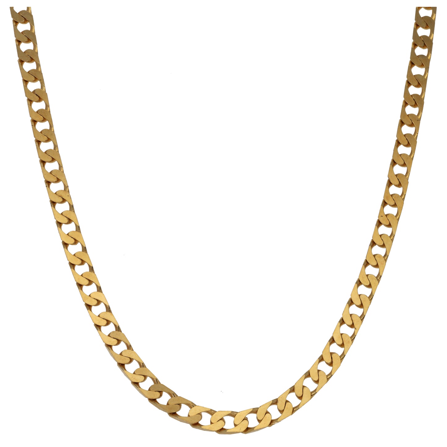 9ct Gold Curb Chain 18"