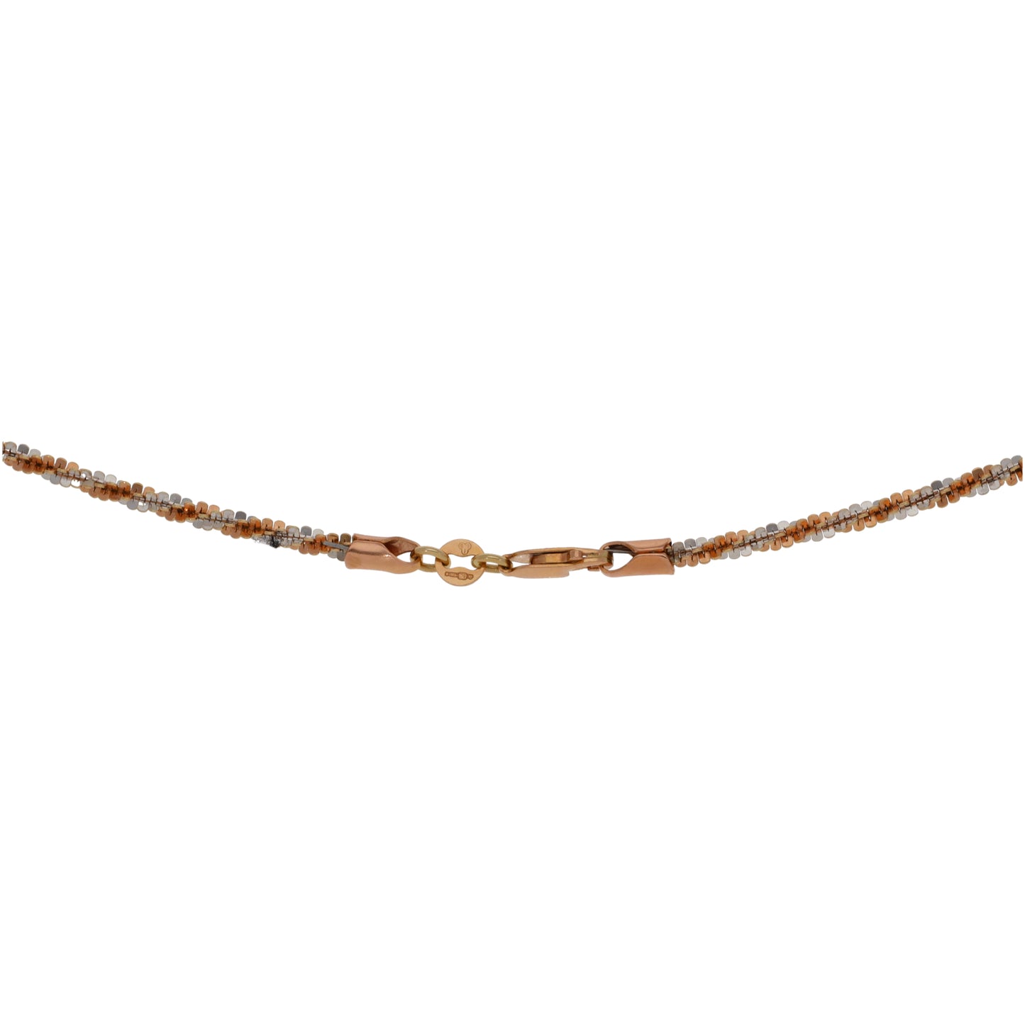 9ct Tricolour Gold Rope Chain 18"