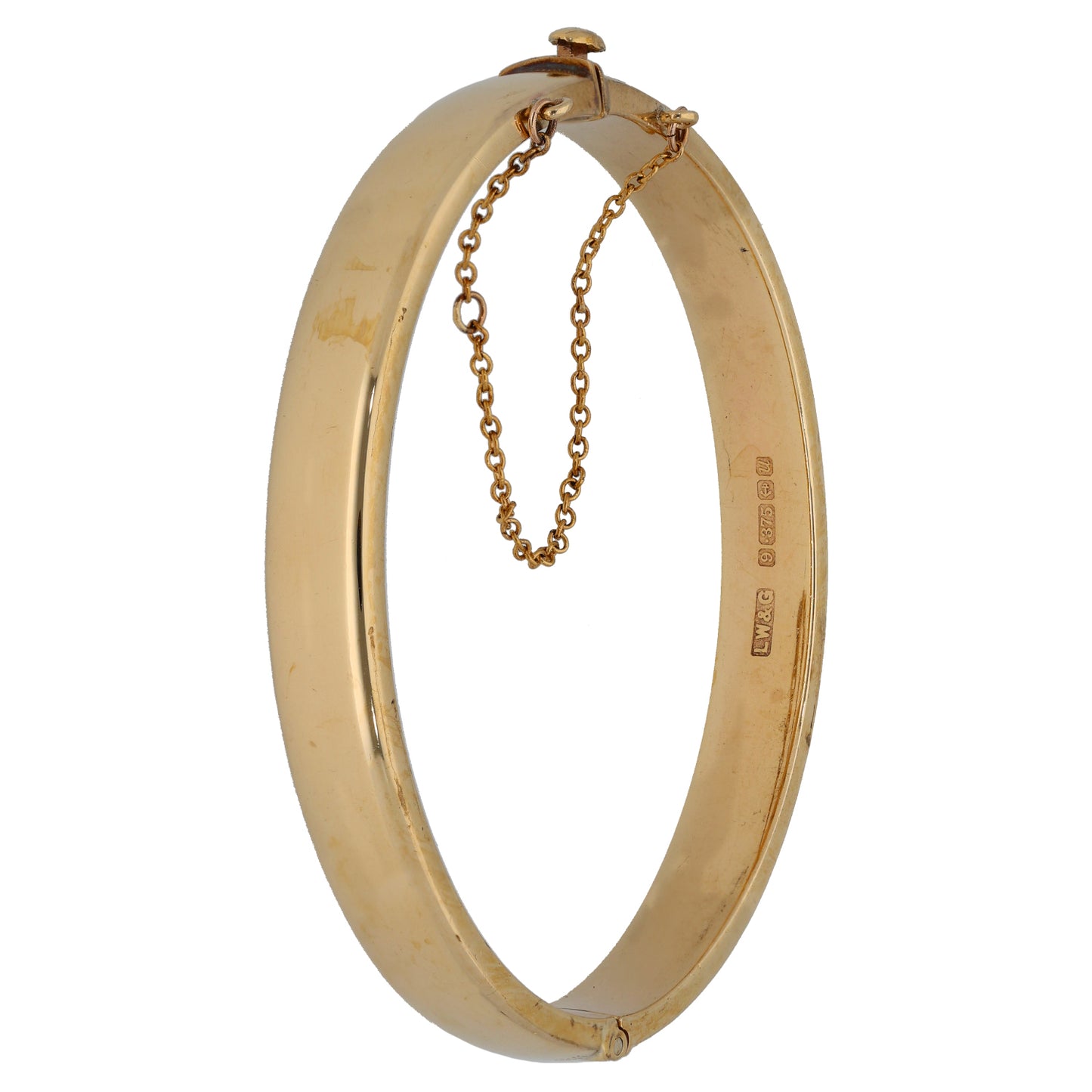 9ct Gold Hinged/Clasp Bangle