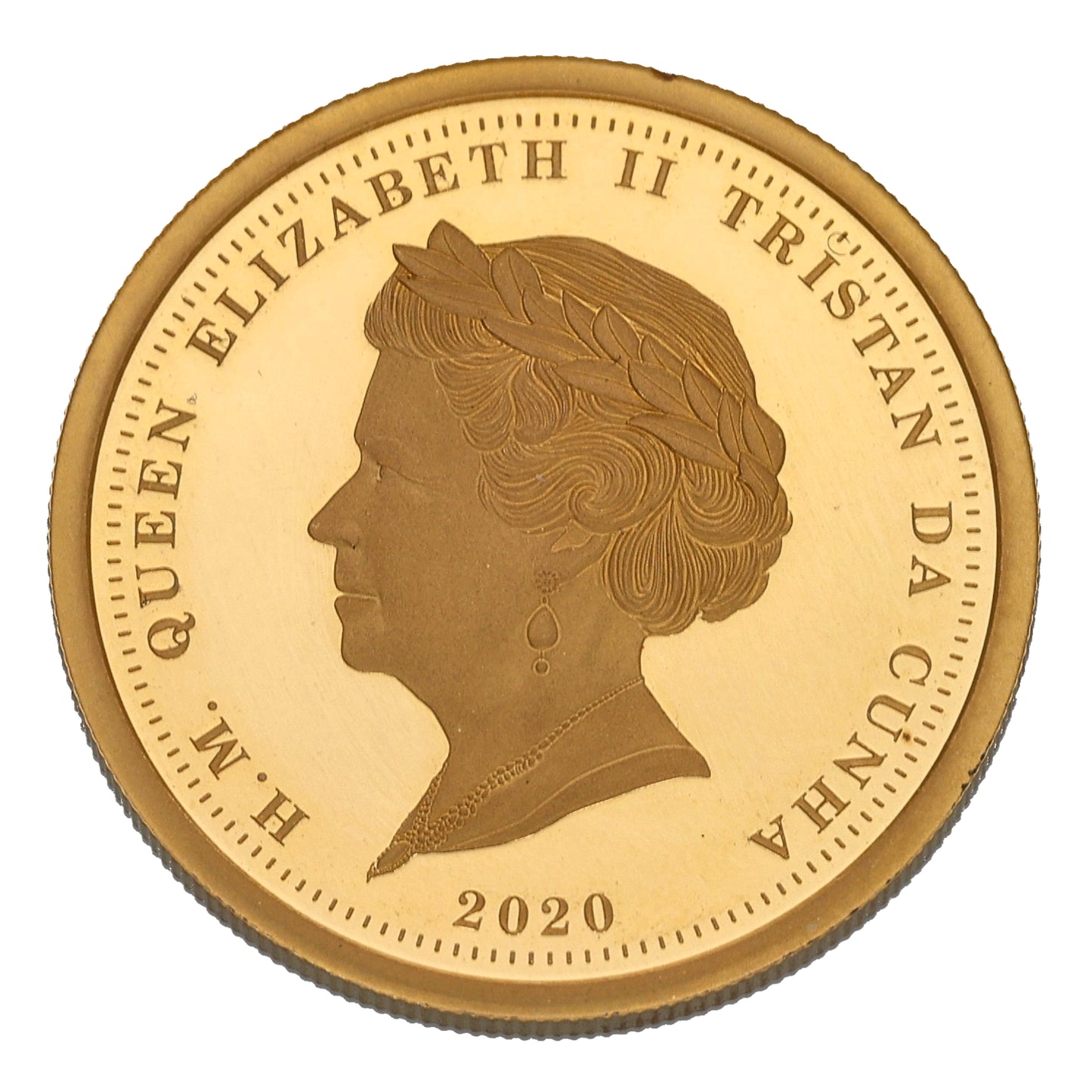 22ct Gold Queen Elizabeth II One Laurel Coin 2020