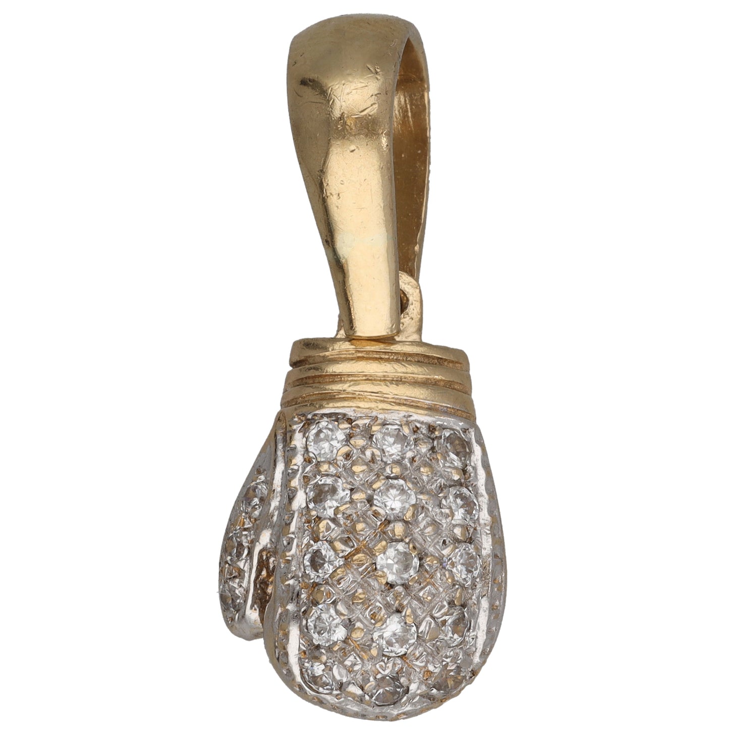 9ct Gold Cubic Zirconia Boxing Glove Pendant