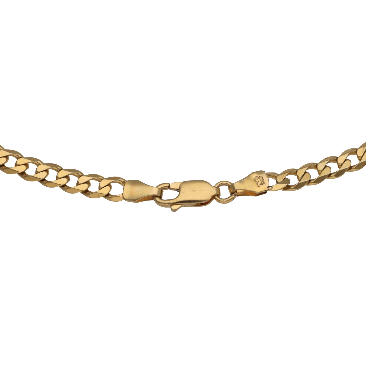 9ct Gold Curb Chain 22"