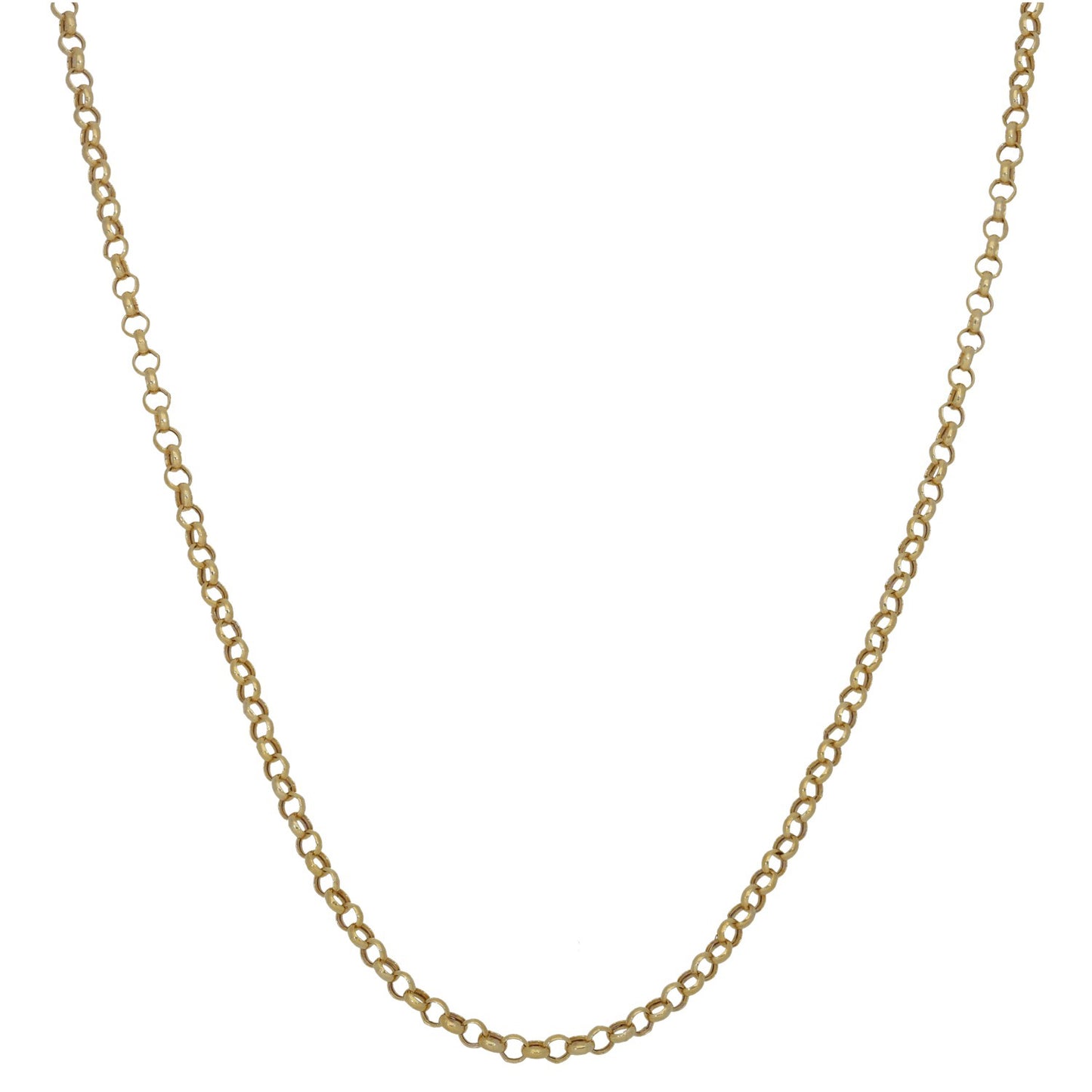 9ct Gold Belcher Chain 18"