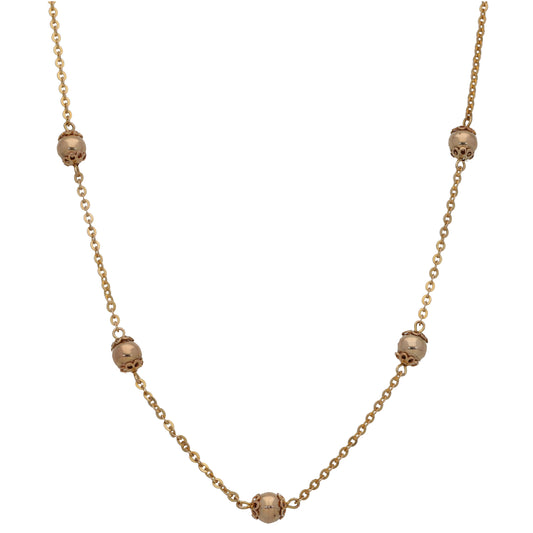 9ct Rose Gold Fancy Necklace 24"