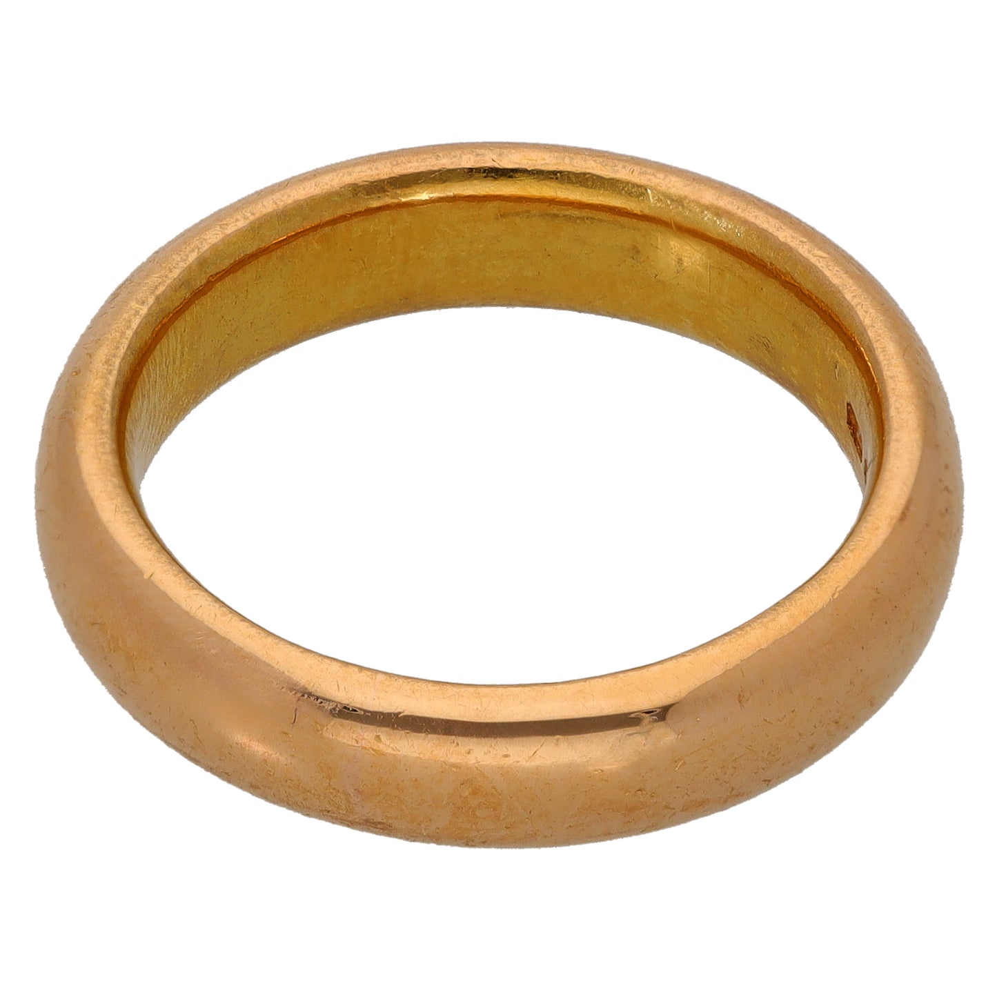 22ct Gold Plain Wedding Ring Size P