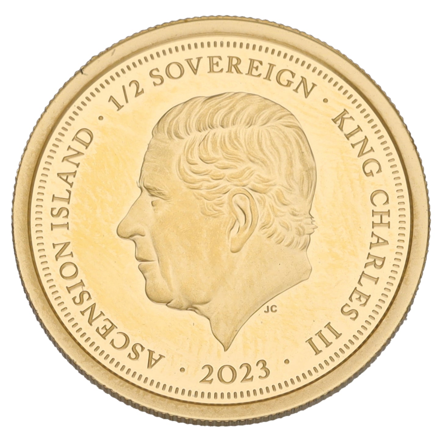 22ct Gold King Charles III Half Sovereign Coin 2023