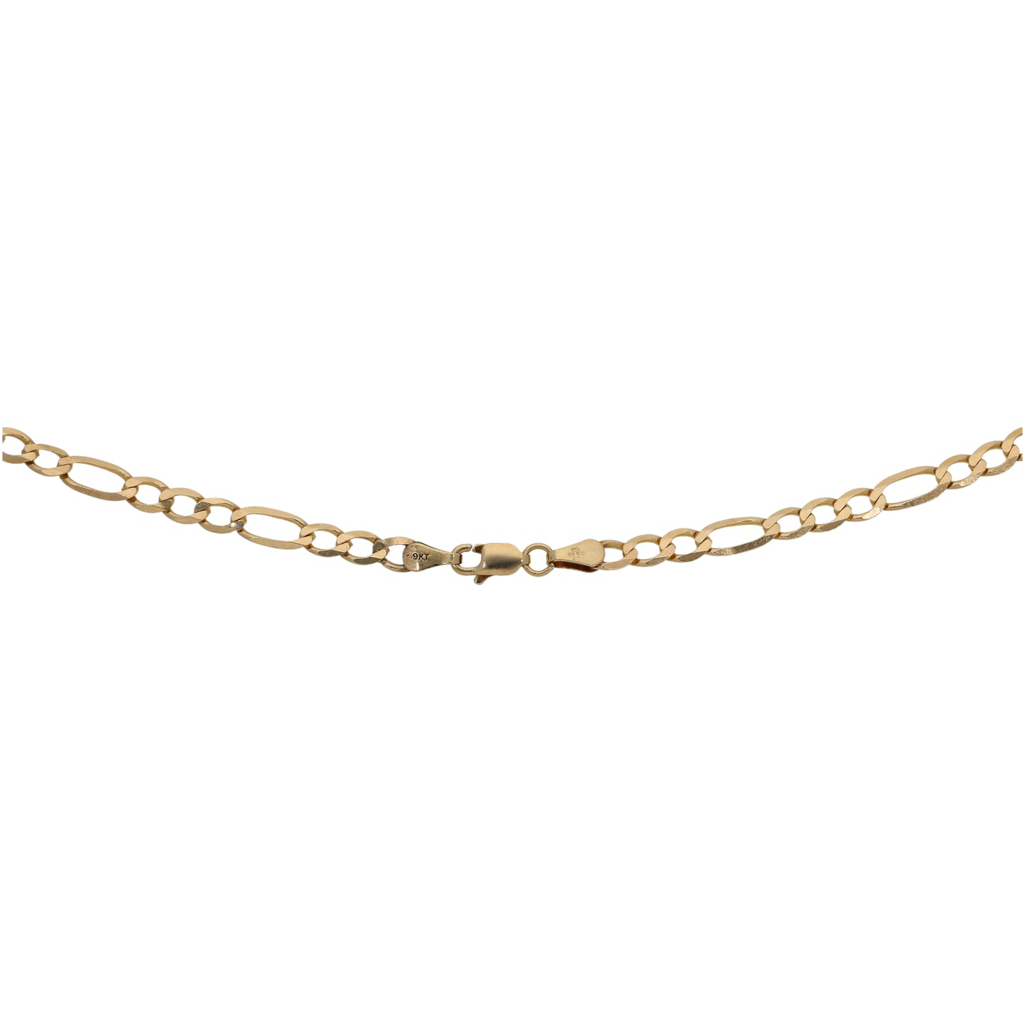 9ct Gold Figaro Chain 17"
