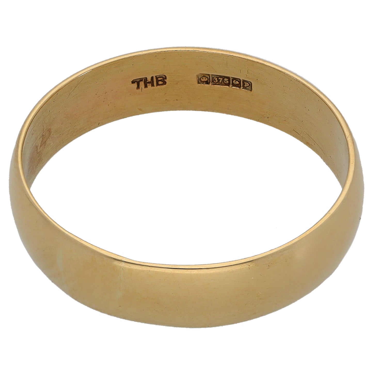 9ct Gold Plain Wedding Ring Size V