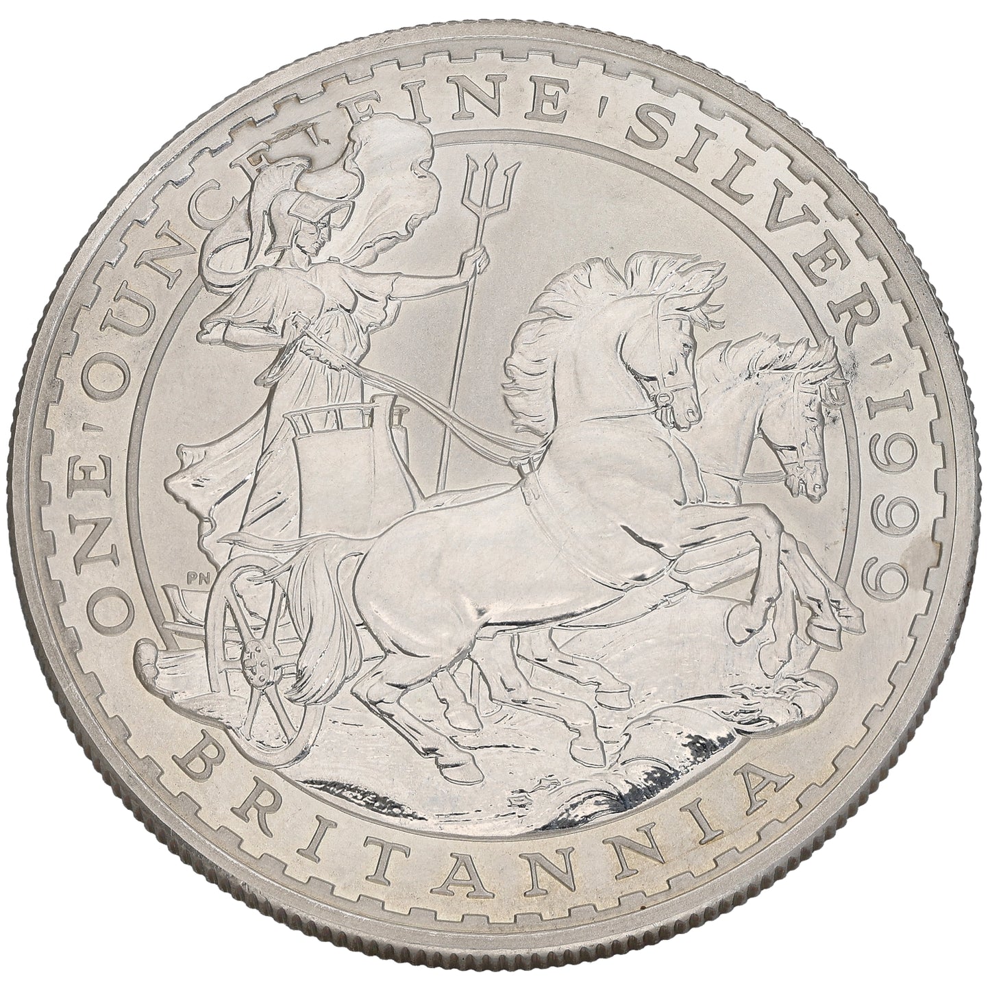 Fine Silver Queen Elizabeth II 1 OZ Britannia Coin 1999