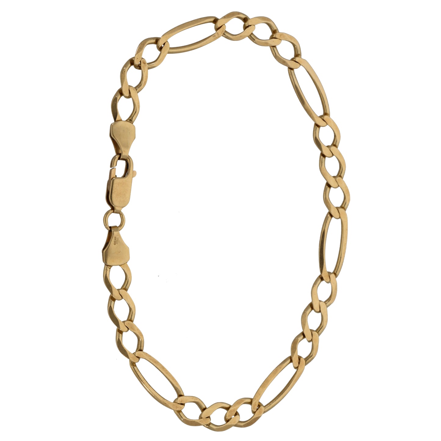 9ct Gold Figaro Bracelet