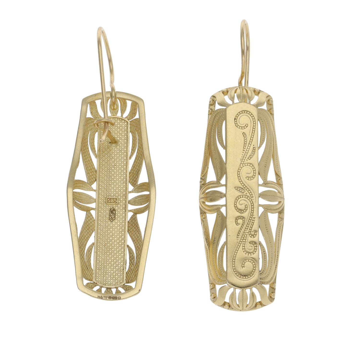 14ct Gold Drop Earrings