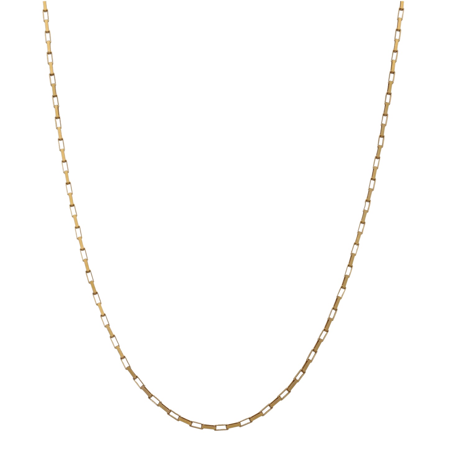 9ct Gold Box Chain 18"