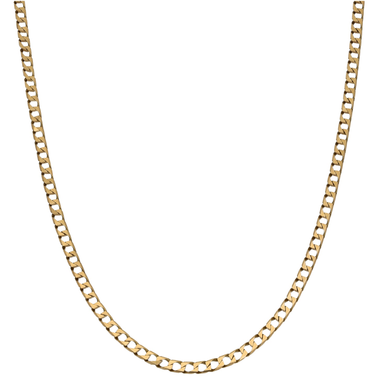 9ct Gold Curb Chain 18"