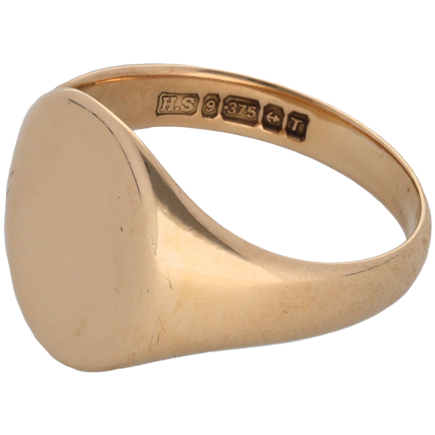 9ct Gold Signet Ring Size Q