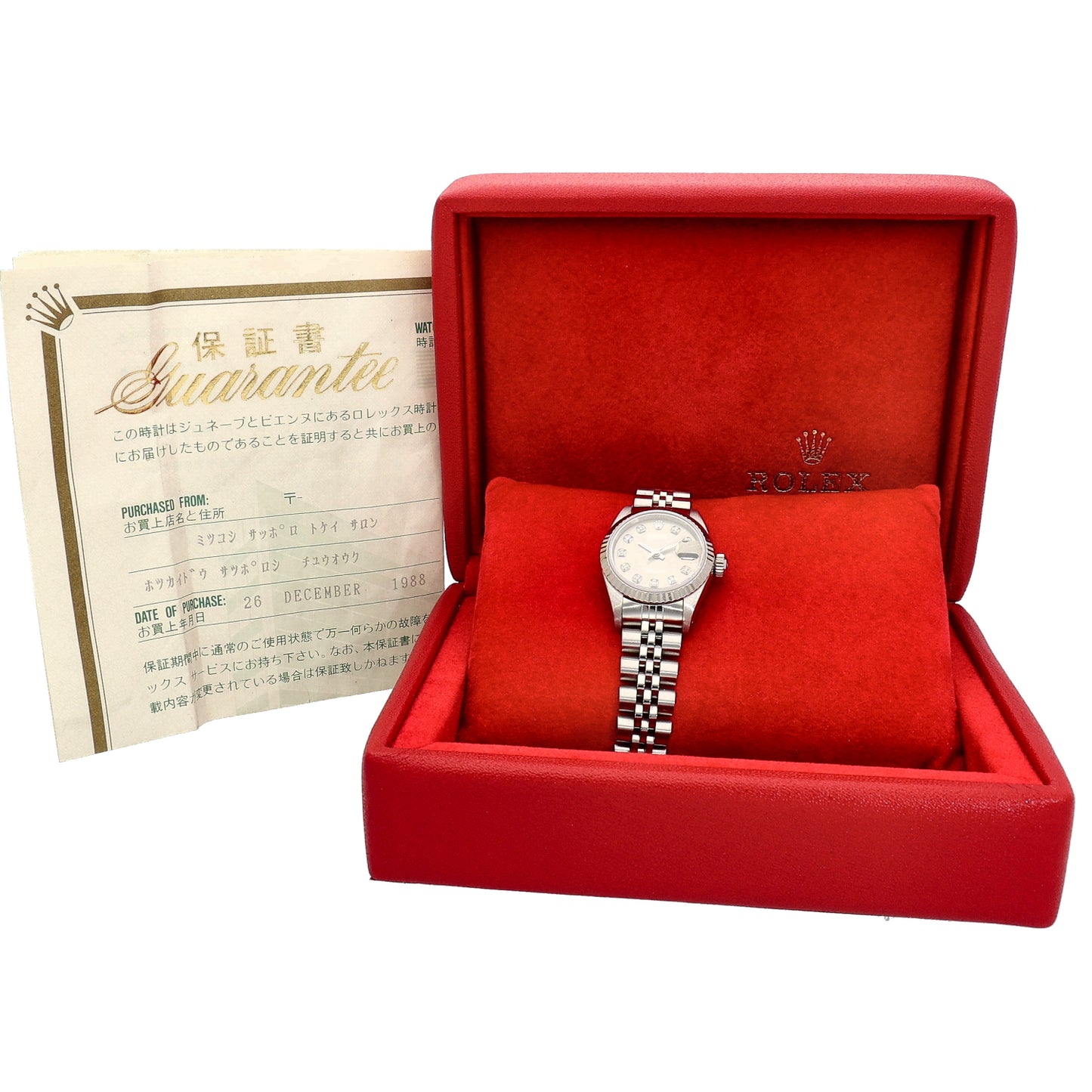 Rolex Lady Datejust 69174 26mm Stainless Steel Watch