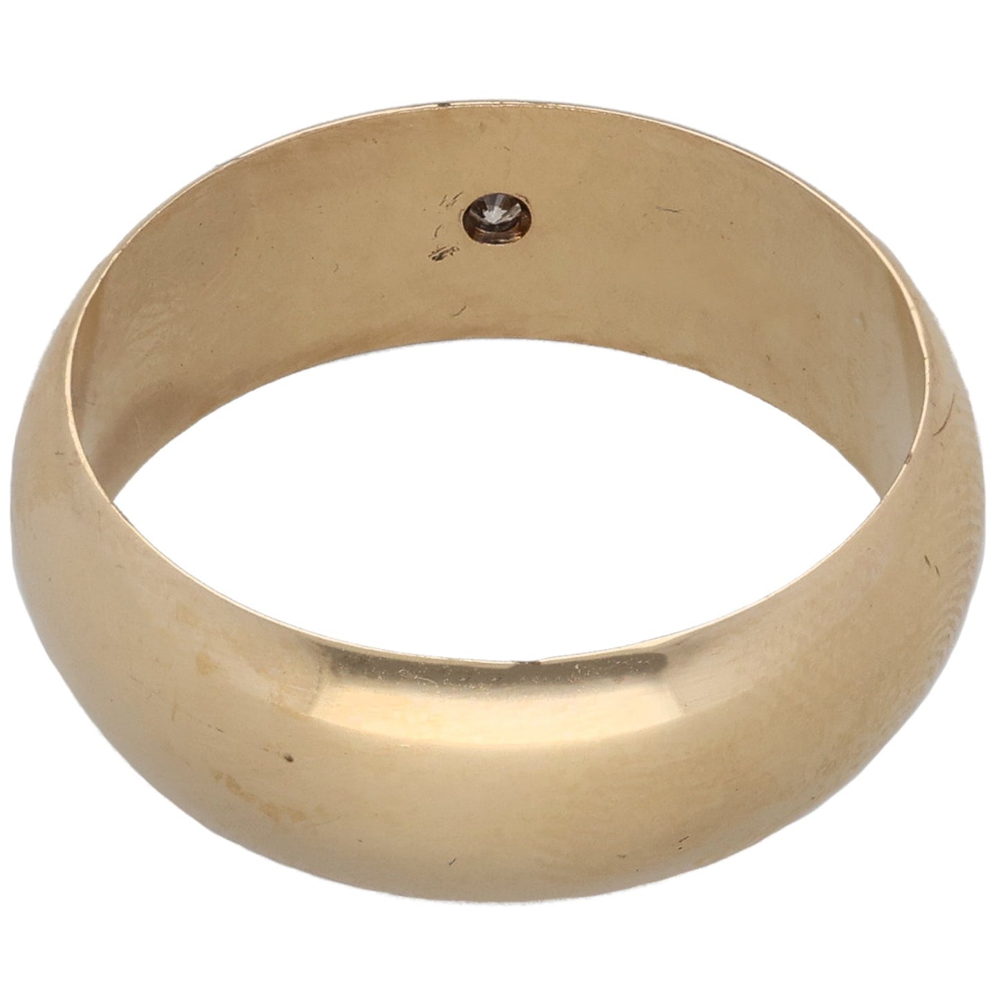 9ct Gold 0.02ct Diamond Wedding Ring Size Y