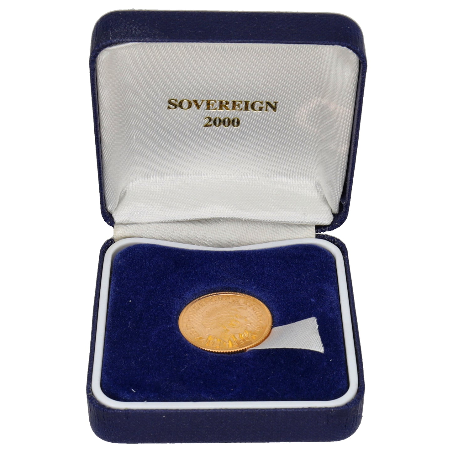 22ct Gold Queen Elizabeth II Full Sovereign Coin 2000