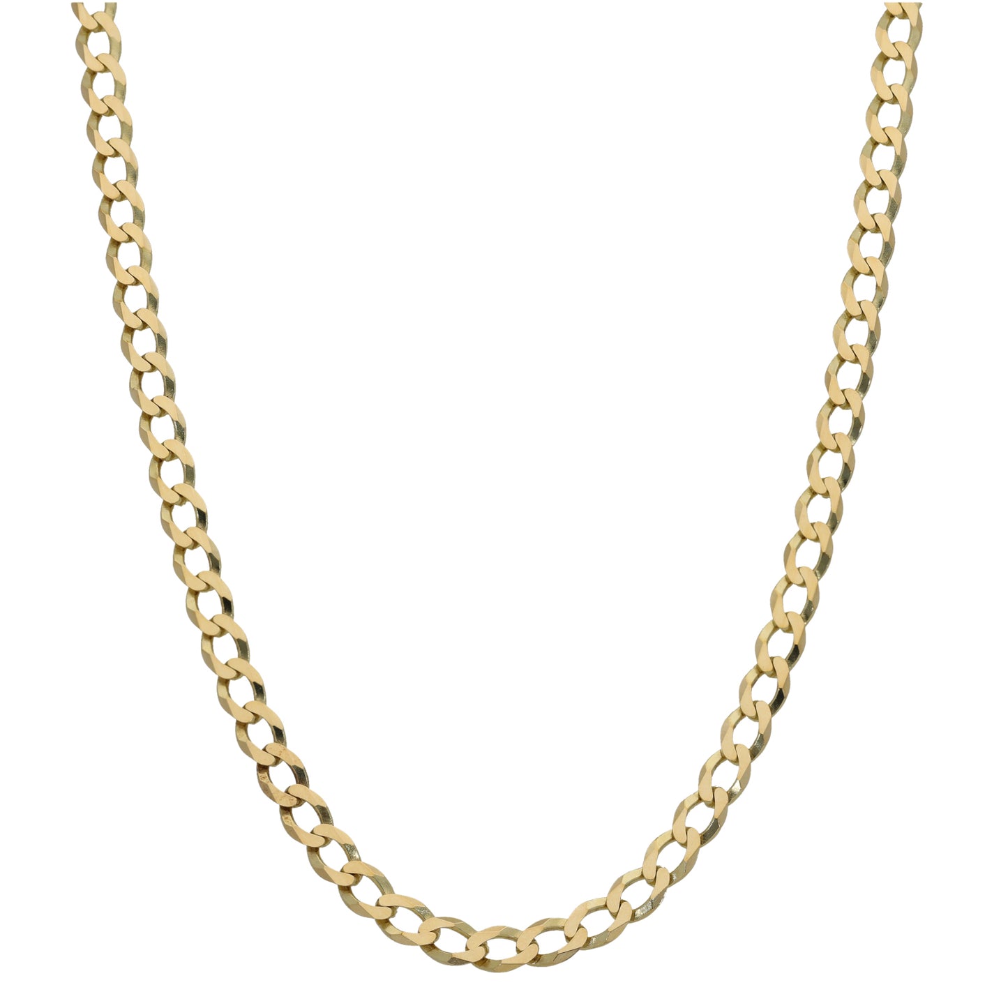 9ct Gold Curb Chain 18"
