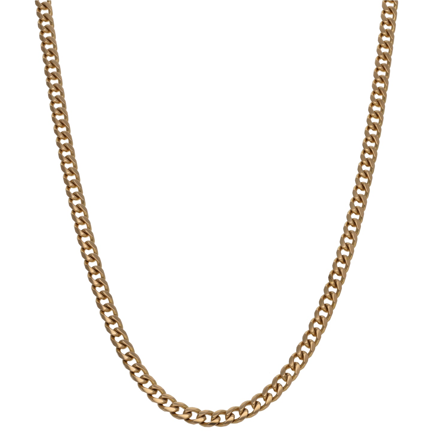 9ct Gold Curb Chain 18"