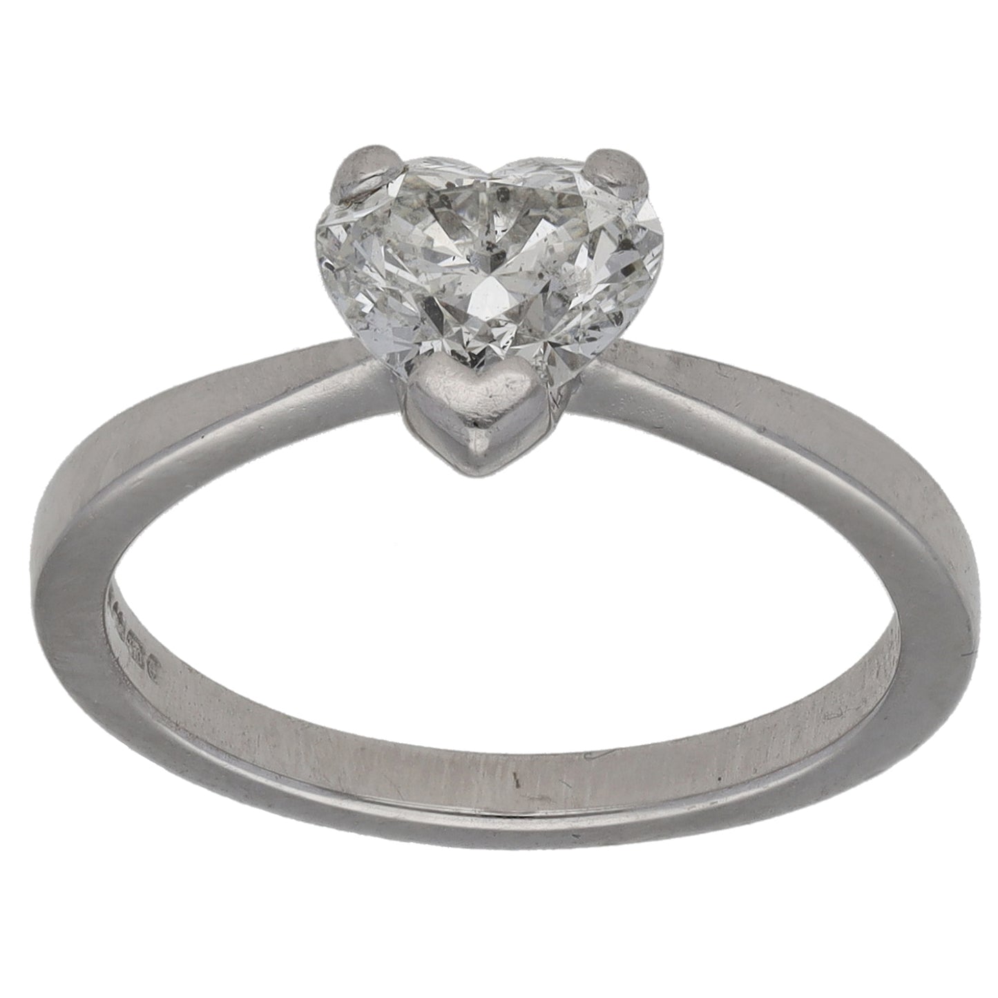 18ct White Gold 1.08ct Diamond Solitaire Ring Size L