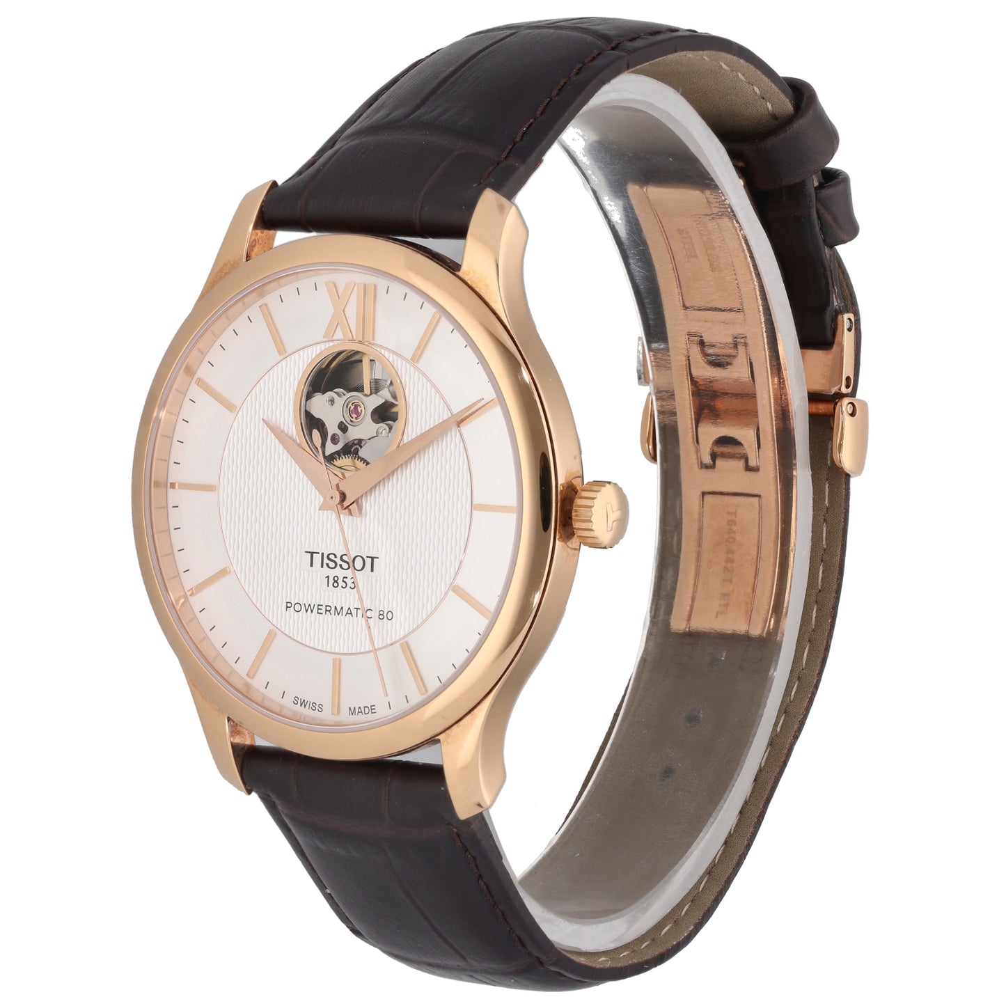 Tissot Tradition Open Heart T063907 A 40mm Gold Plated Watch
