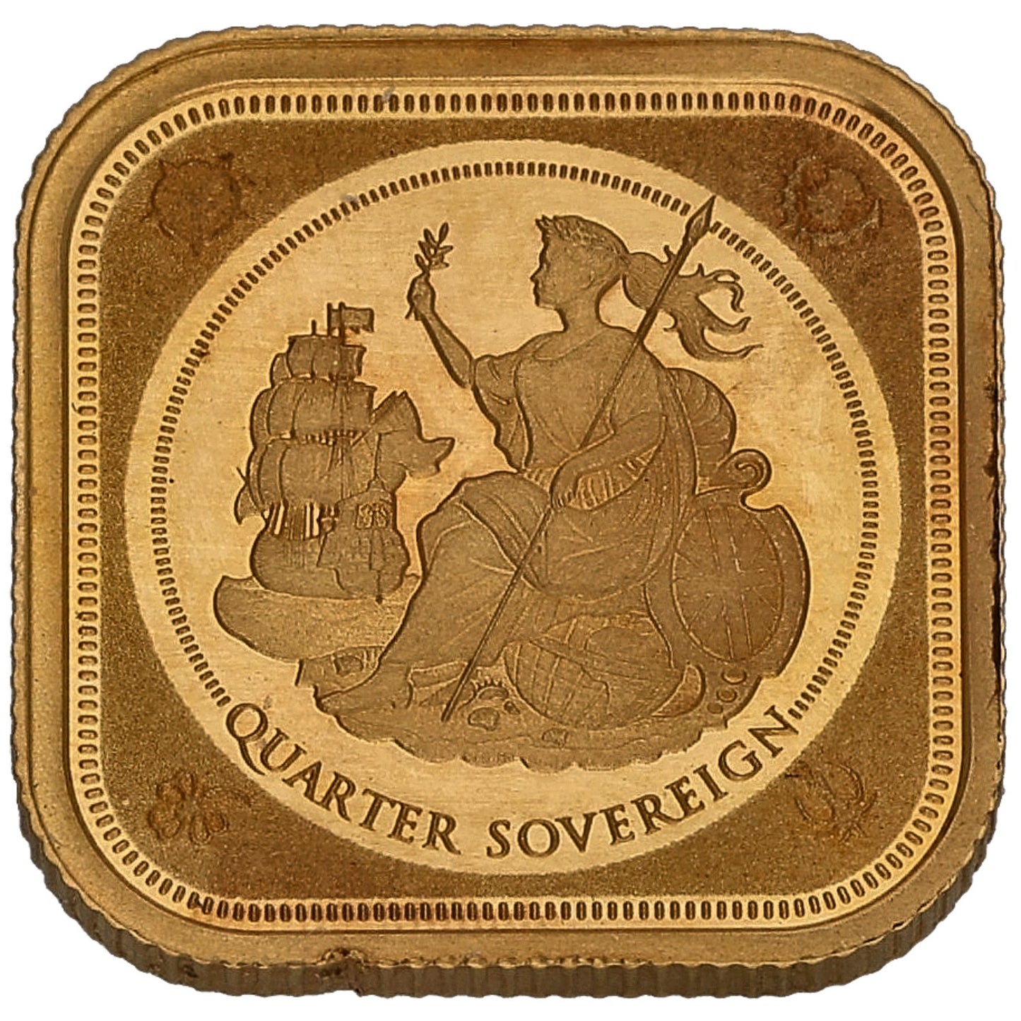 22ct Gold Queen Elizabeth II Quarter Sovereign Coin 2019