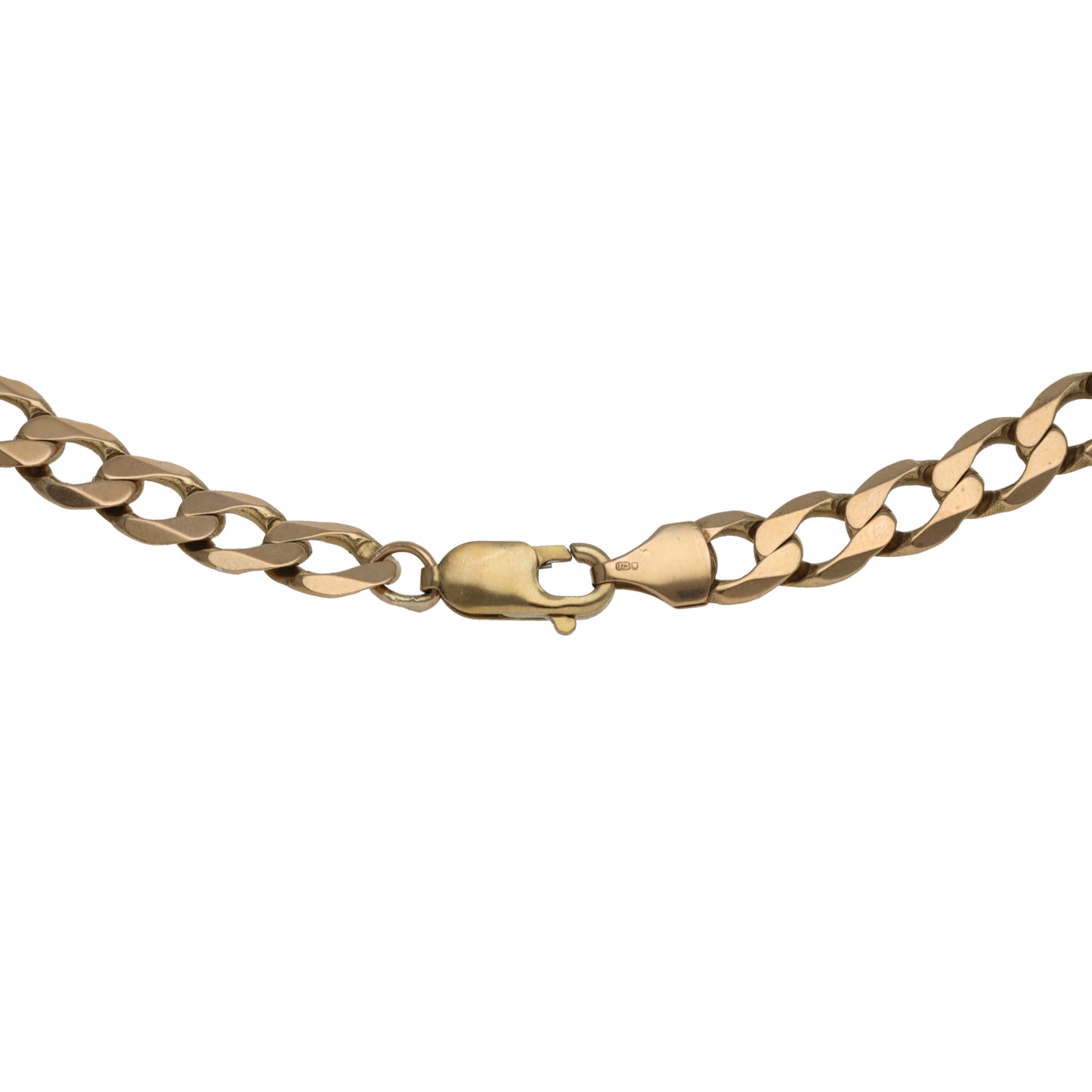 9ct Gold Curb Chain 16"