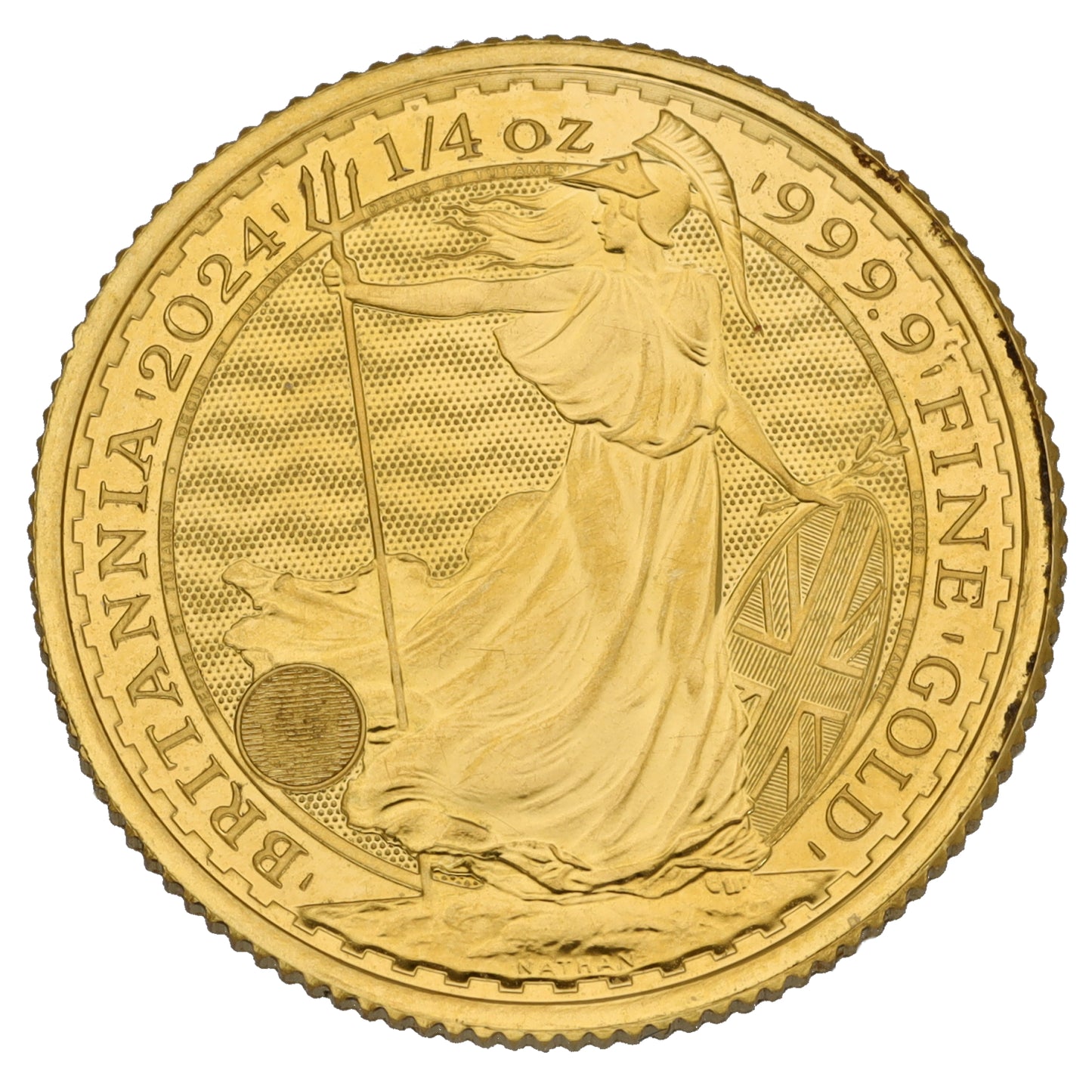 24ct Gold King Charles III 1/4 OZ Britannia Coin 2024