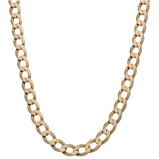 9ct Gold Curb Chain 28"