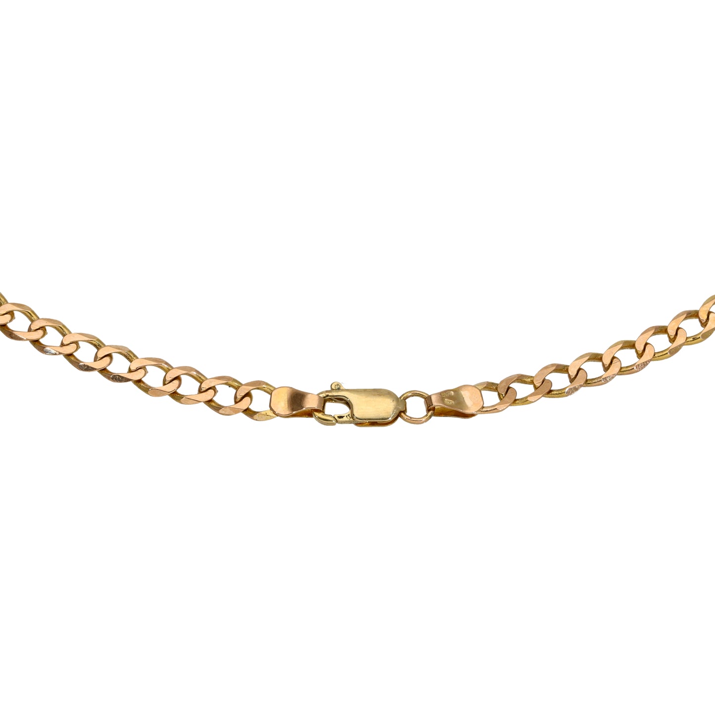 9ct Gold Curb Chain 21"