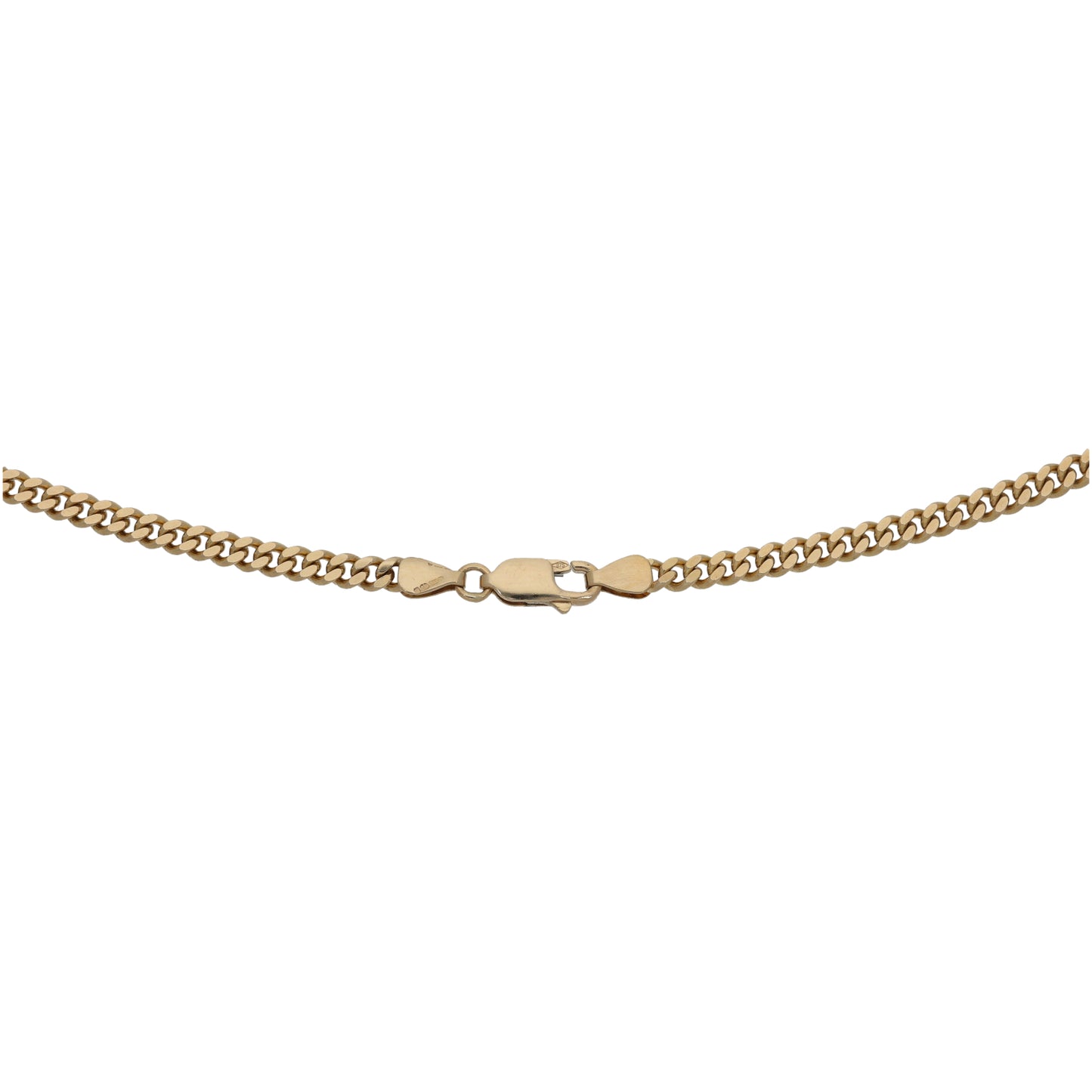 9ct Gold Curb Chain 22"
