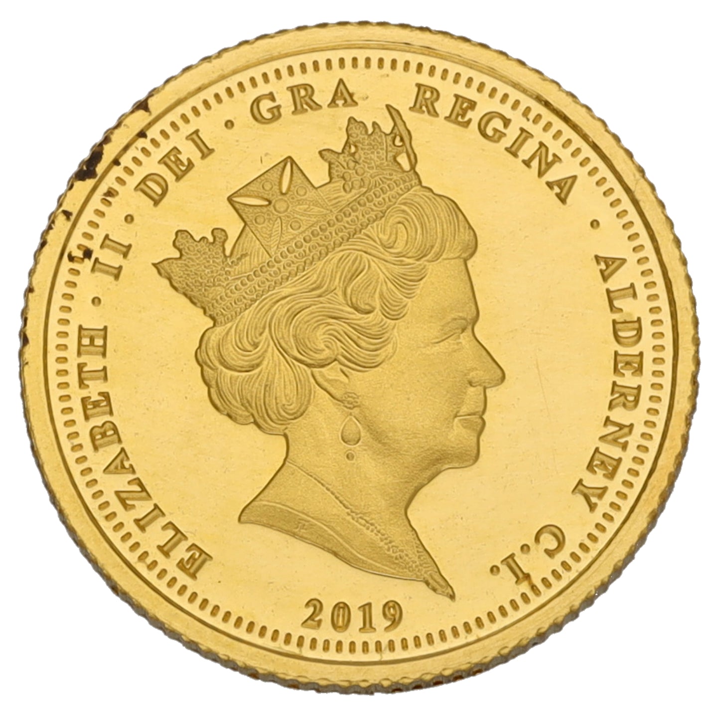 22ct Gold Queen Elizabeth II Quarter Sovereign Coin 2019