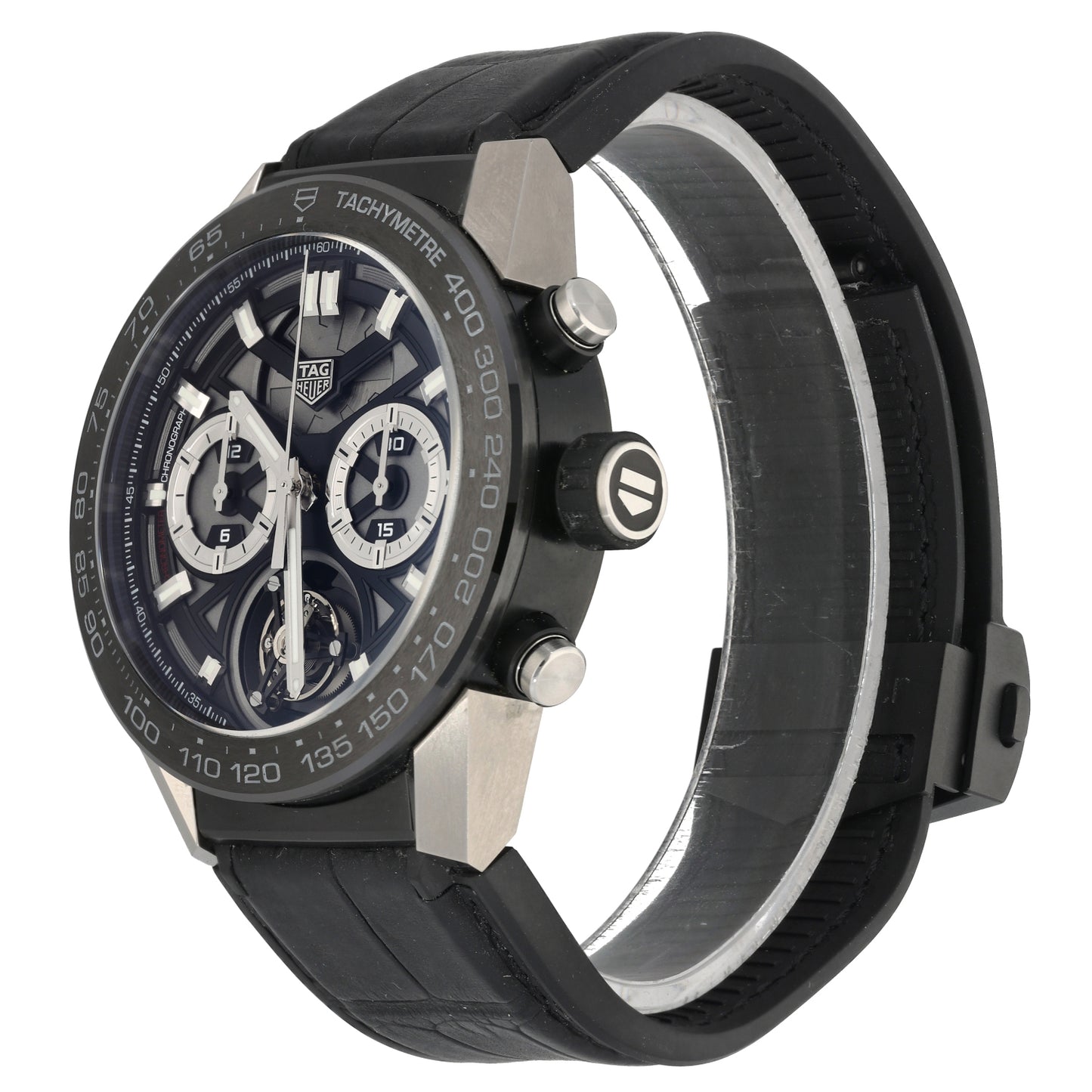 Tag Heuer Carrera Tourbillon CAR5A8Y 45mm Titanium & Ceramic Watch