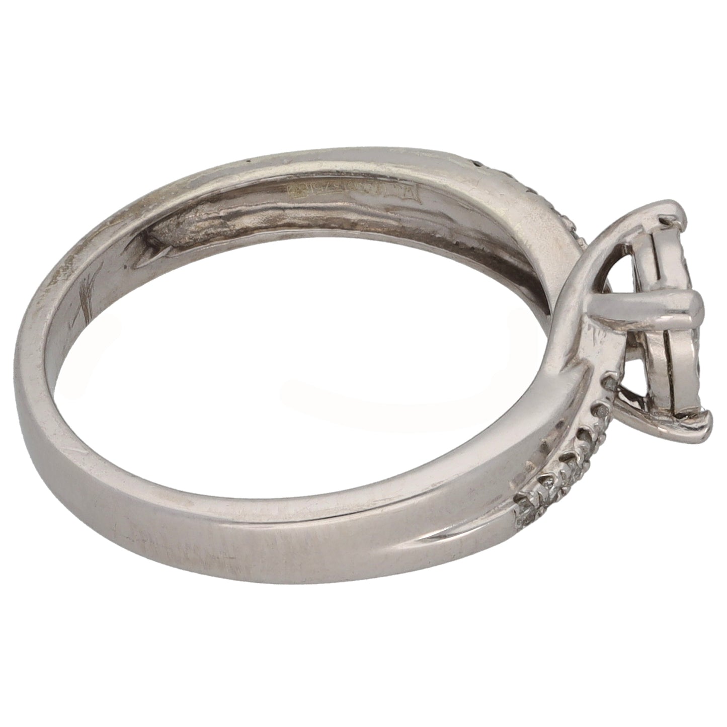 9ct White Gold 0.20ct Diamond Cluster Ring Size M