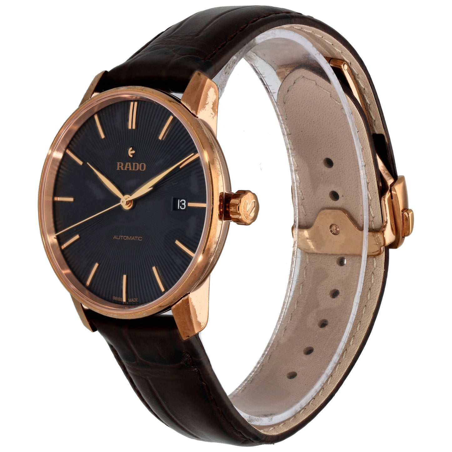 Rado Coupole 763.3861.2 37.7mm Gold Plated Watch