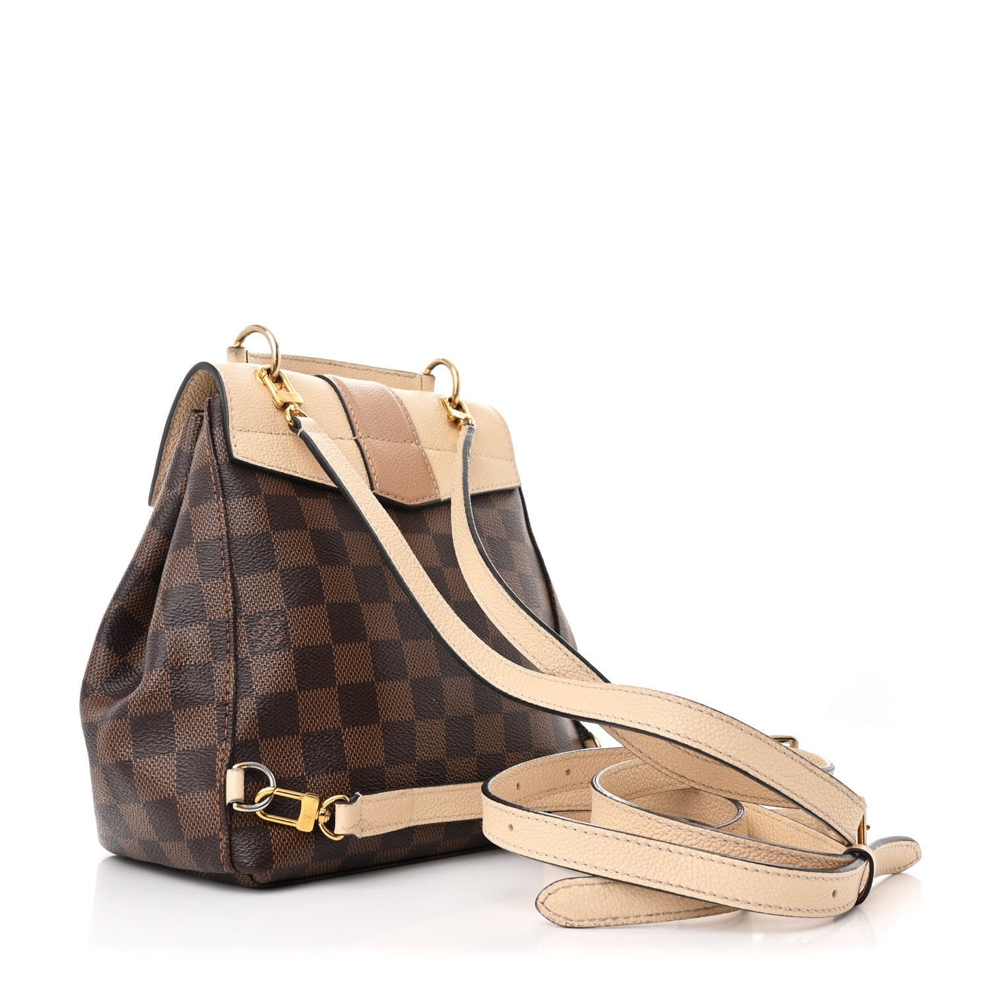 Louis Vuitton Clapton Backpack Damier Ebene Coated Canvas Bag - Brown & Cream