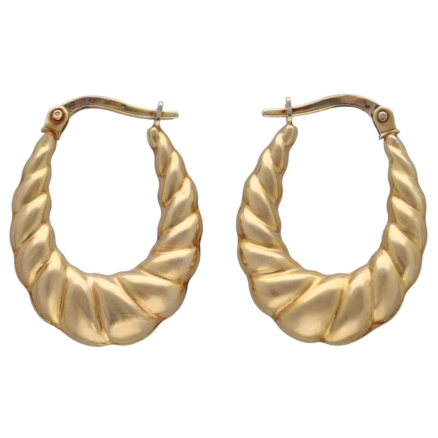 9ct Gold Creole Earrings