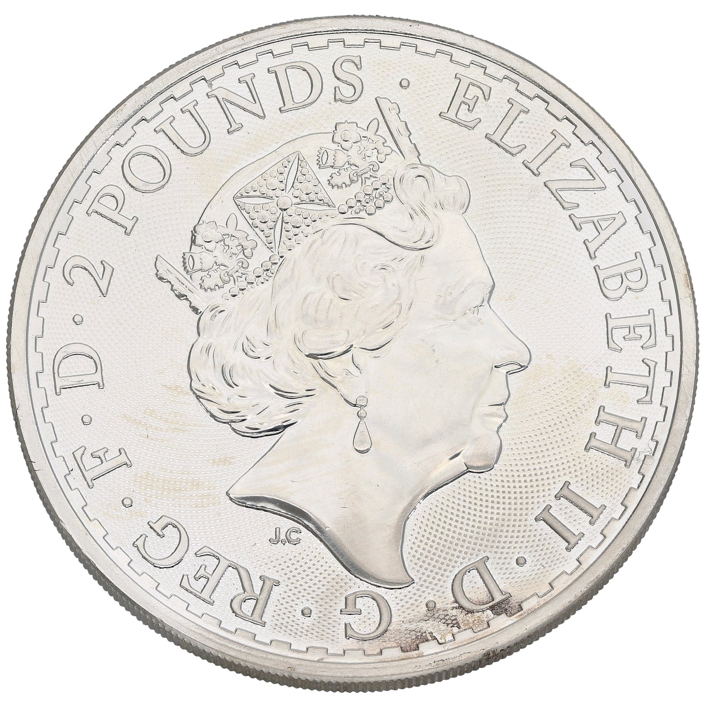 Fine Silver Queen Elizabeth II 1 OZ Britannia Coin 2019
