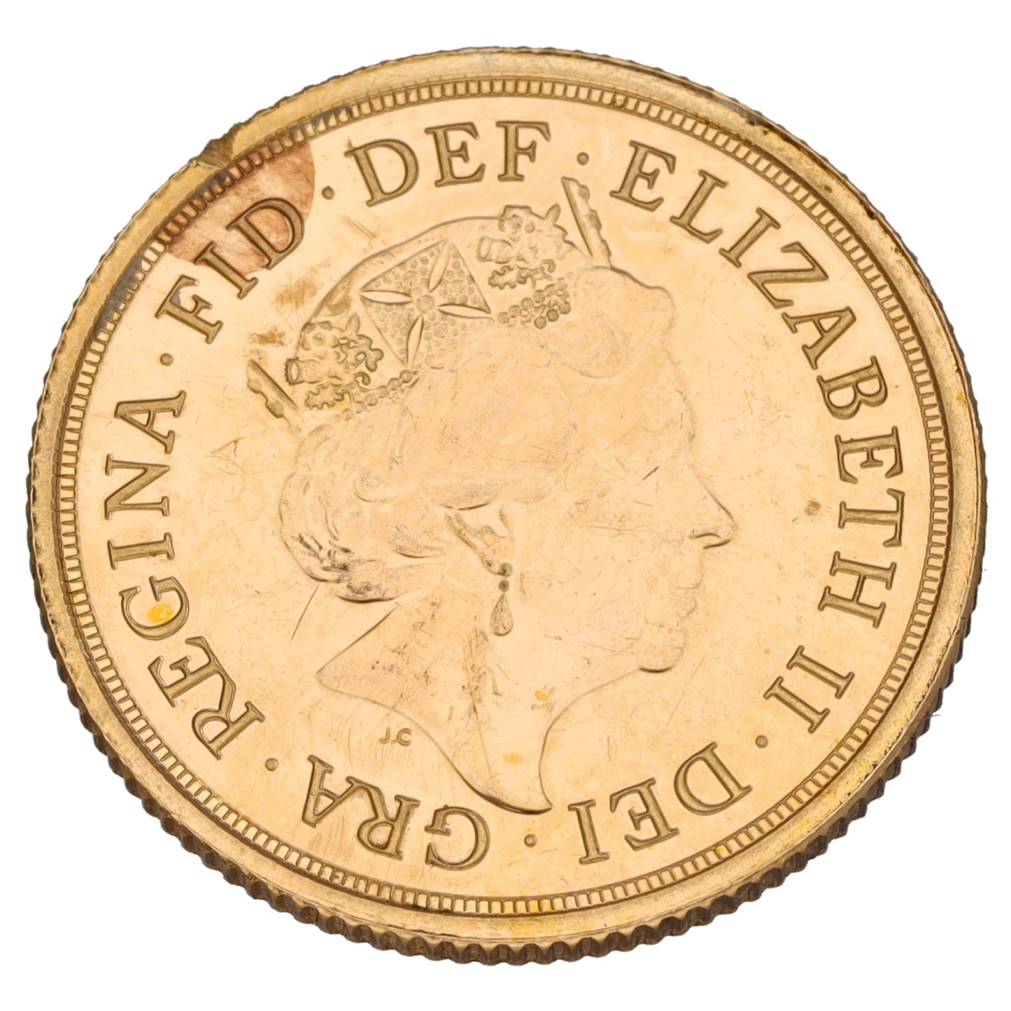 22ct Gold Queen Elizabeth II Full Sovereign Coin 2021