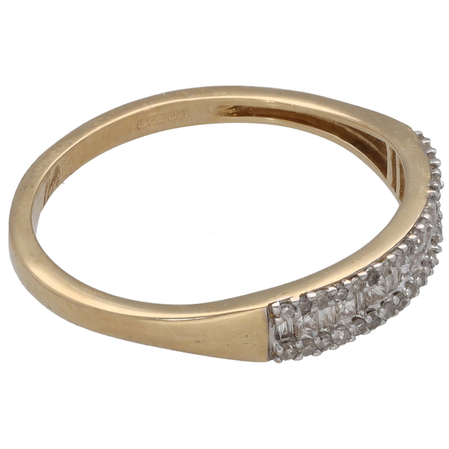 9ct Gold 0.325ct Diamond Dress/Cocktail Ring Size S