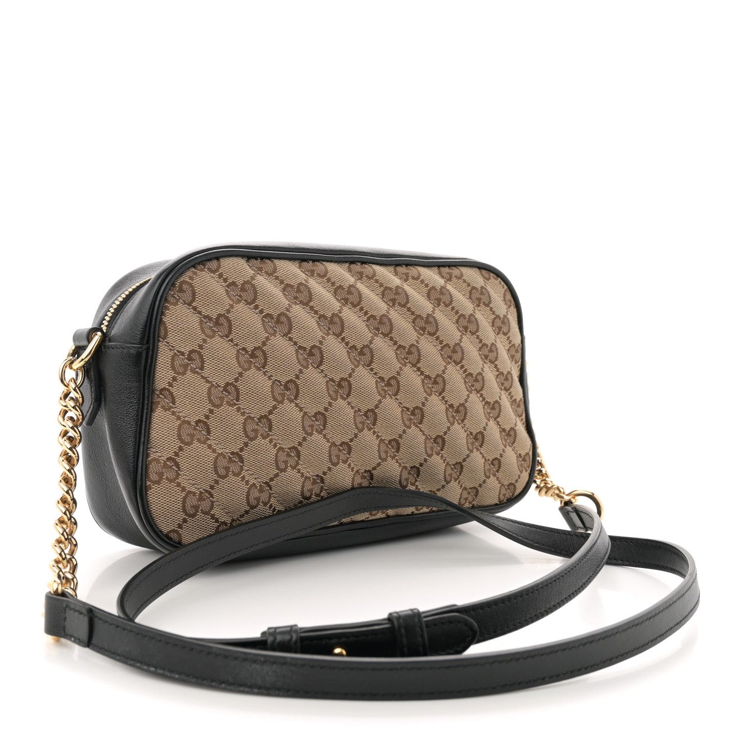 Gucci GG Marmont Small Canvas Bag - Beige