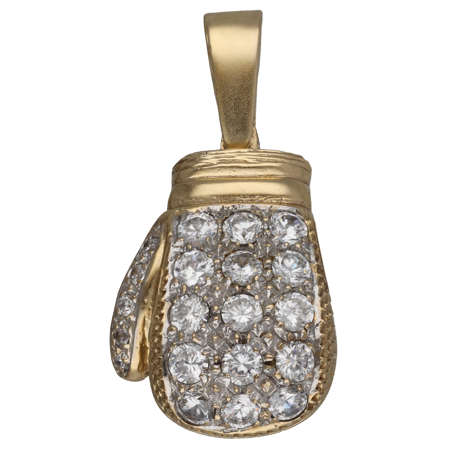 9ct Gold Cubic Zirconia Boxing Glove Pendant