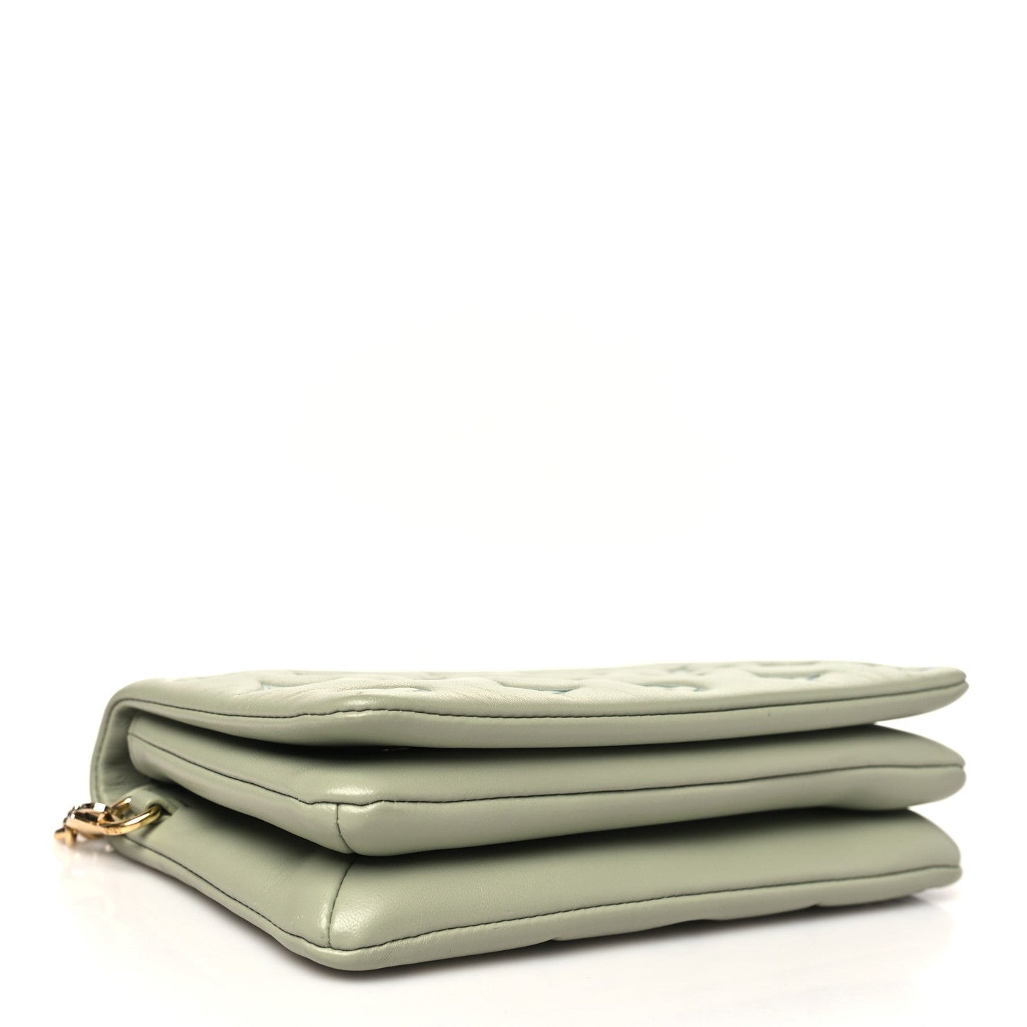 Louis Vuitton Lambskin Embossed Monogram Pochette Coussin - Green