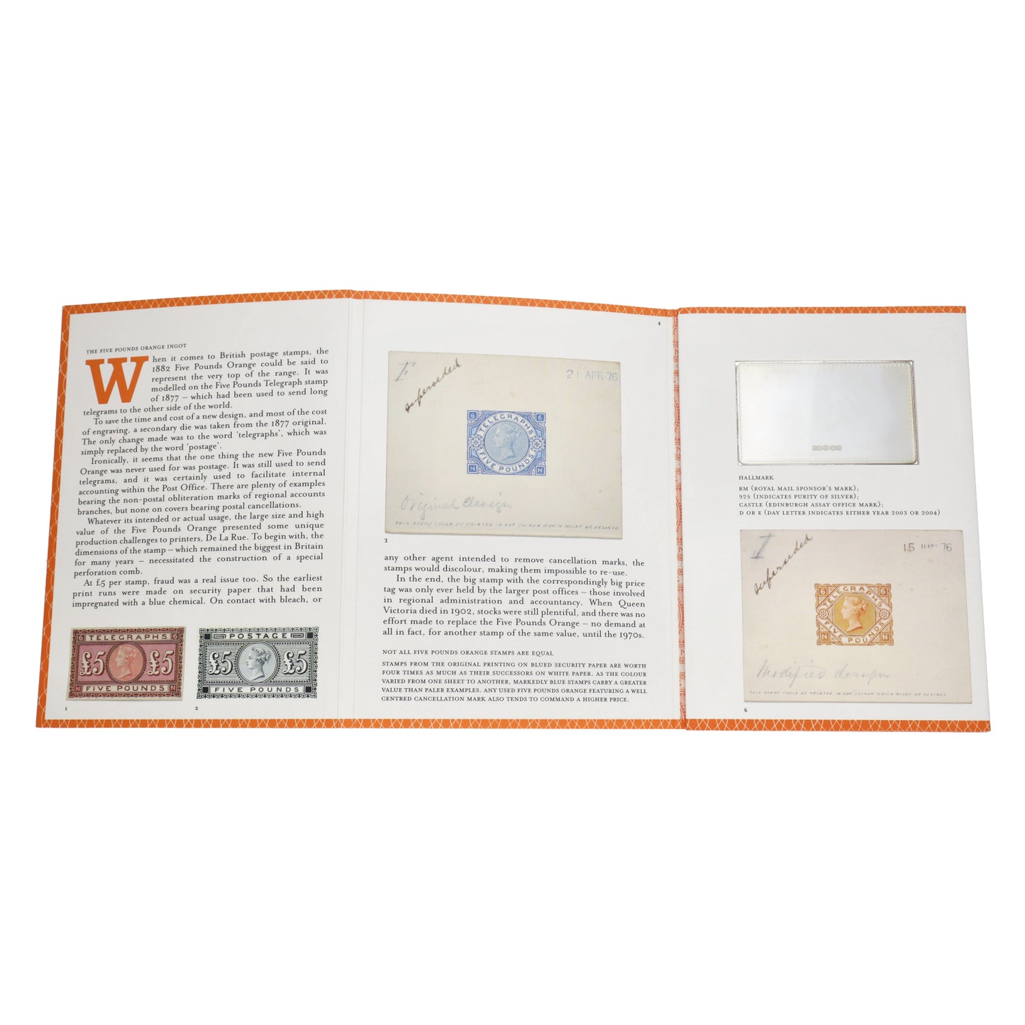 Silver Queen Victoria Five Pounds Stamp