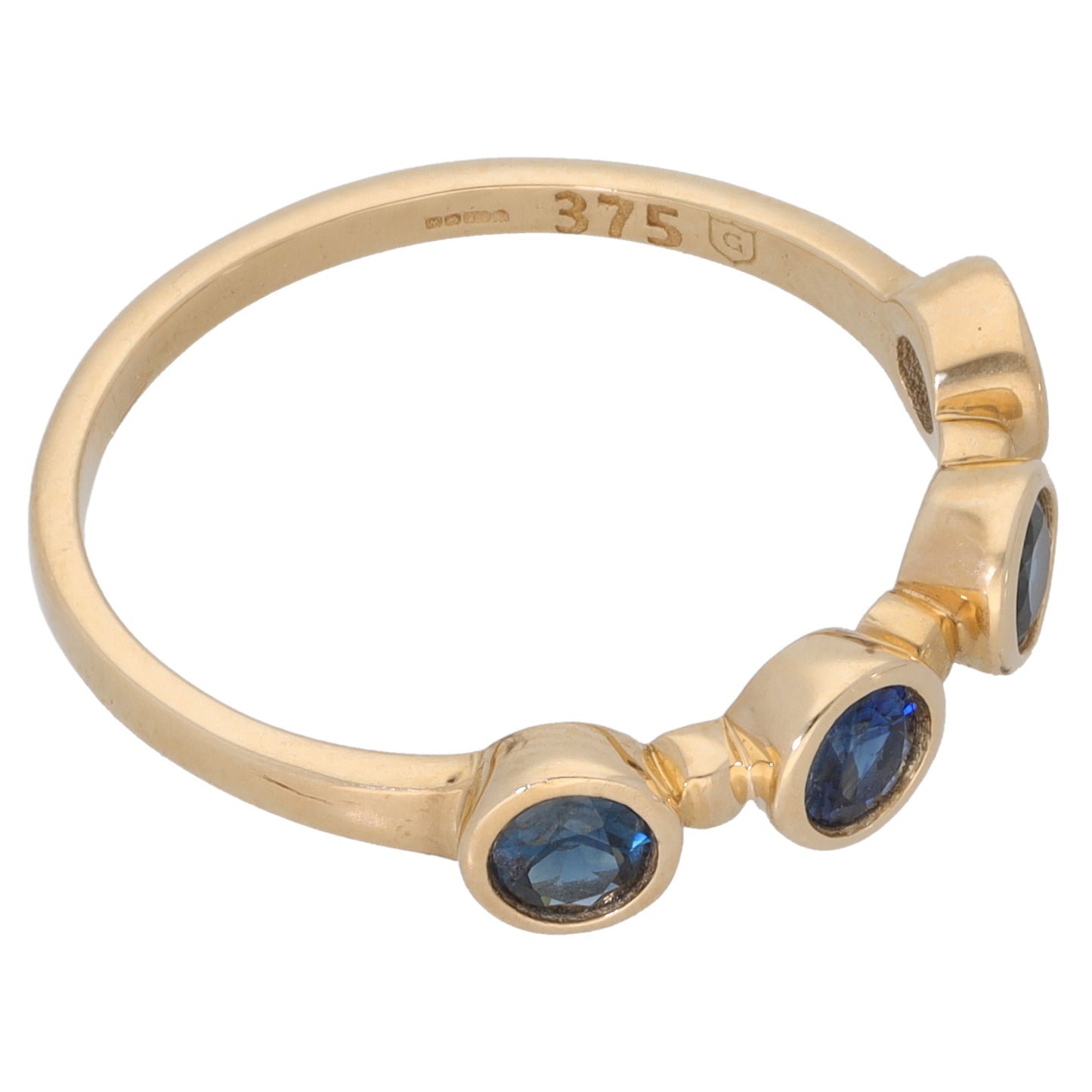 9ct Gold Sapphire Dress/Cocktail Ring Size R