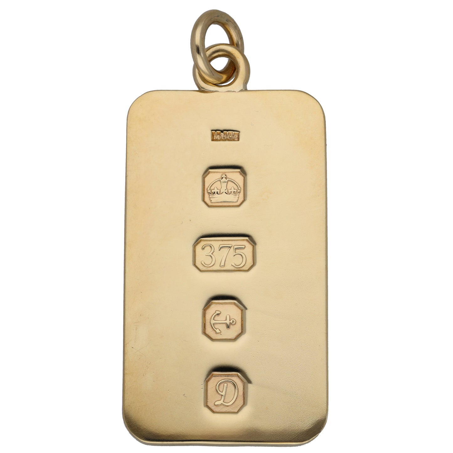 9ct Gold Ingot Pendant